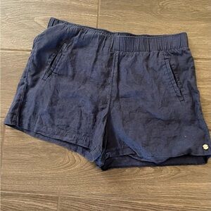 Lilly Pulitzer 100% Linen Navy Women's Shorts
